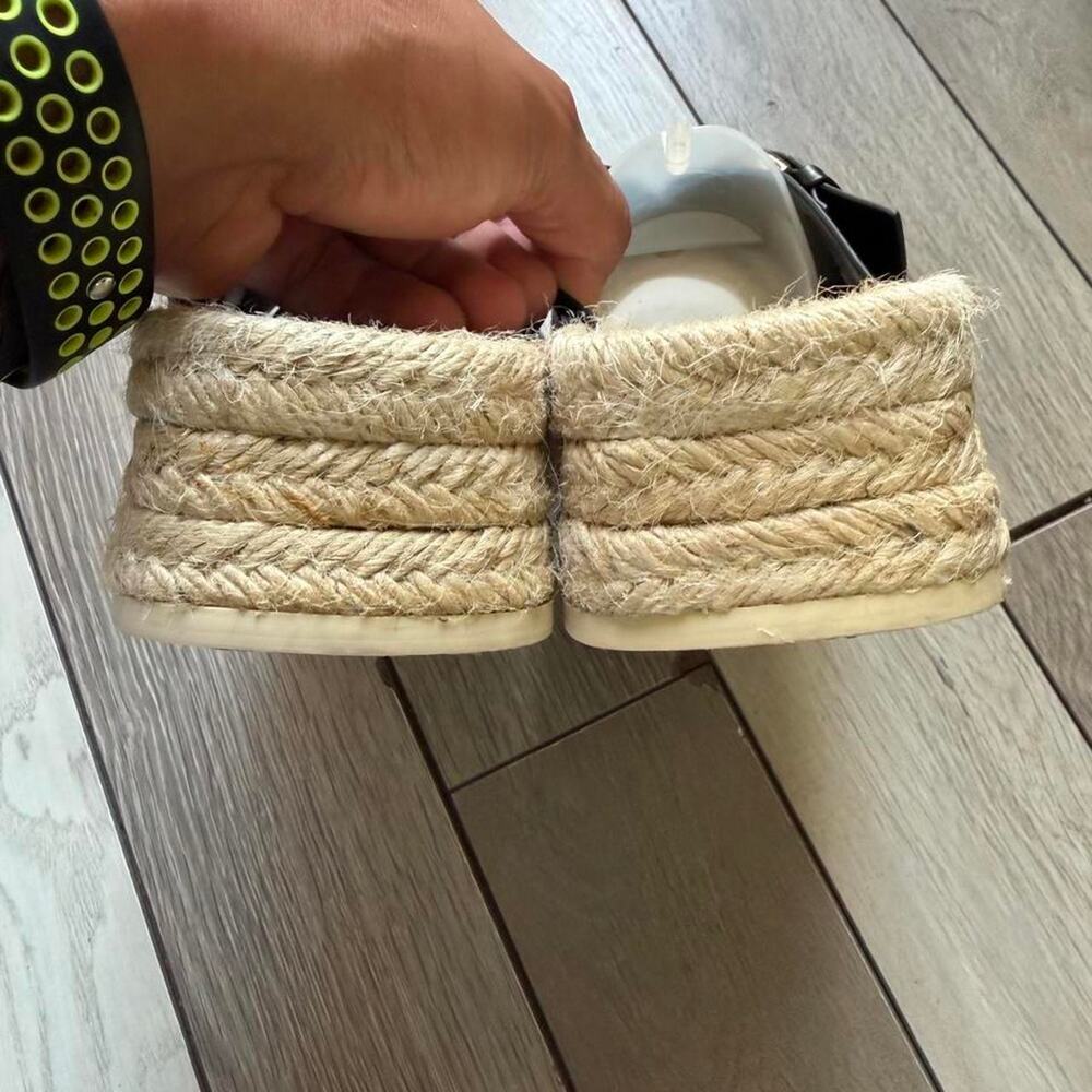 Zara platform espadrille slide sandals - Picture 5 of 8